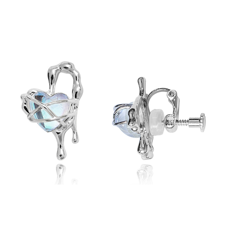 Bundle Swan Heart Earrings