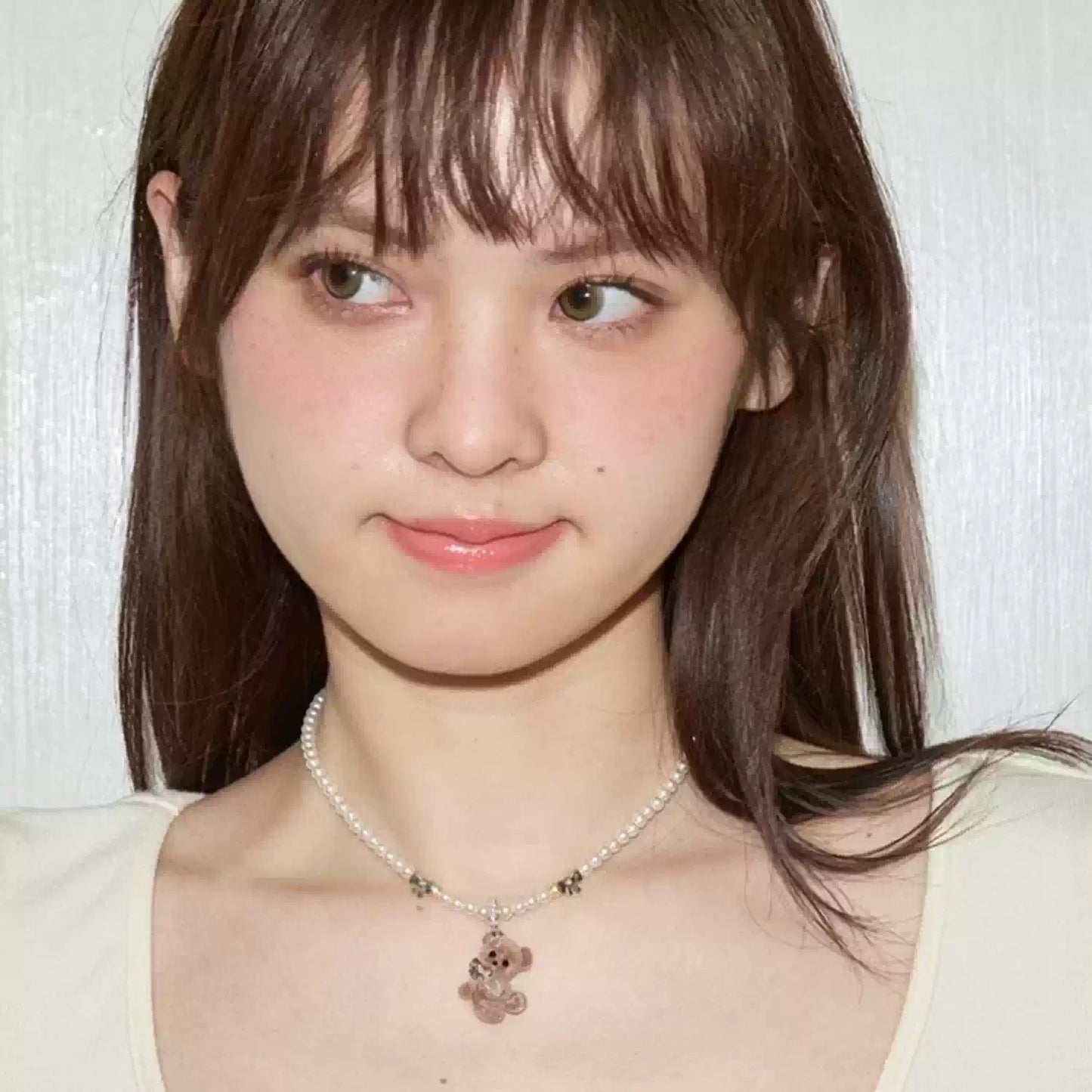 Fleece-Lined Teddy Bear Necklace
