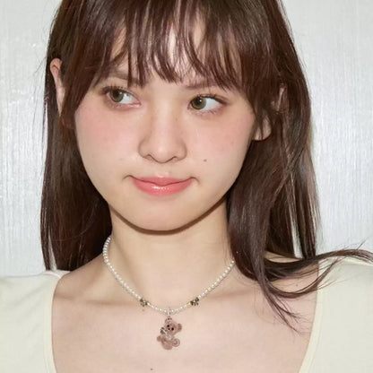Fleece-Lined Teddy Bear Necklace