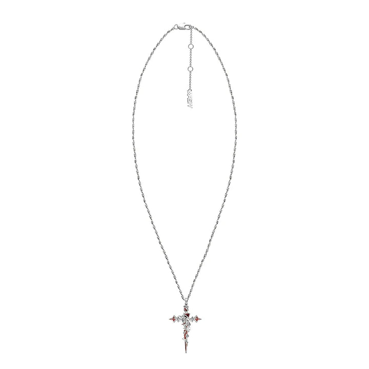 【MASW】Thorn Cross Necklace pg1878