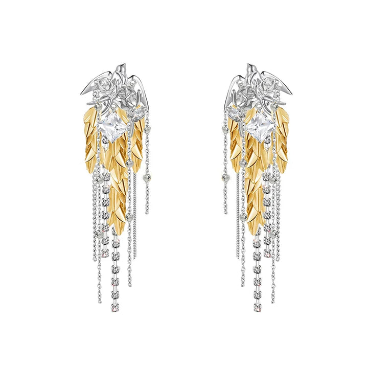 [MASW] Basic Bird Tassel Earrings pg114