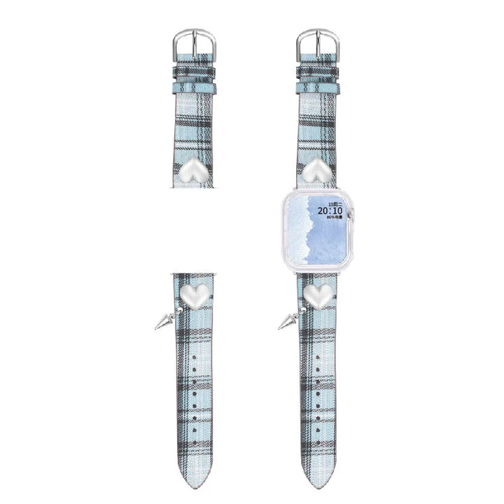 【OCTO VITA】Blue Love Rivets Apple Watch Strap pg228