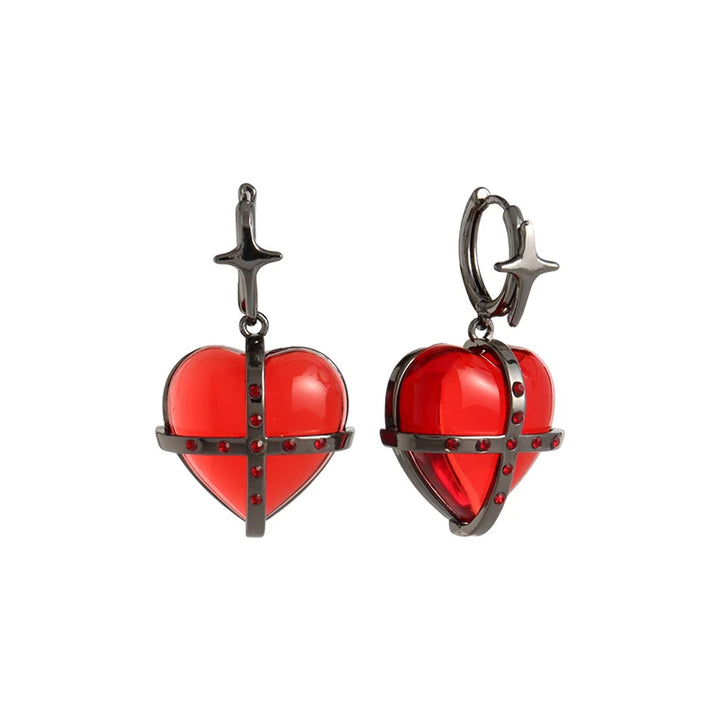 【Esak∞chi】Taboo Love Heart Earrings pg1821