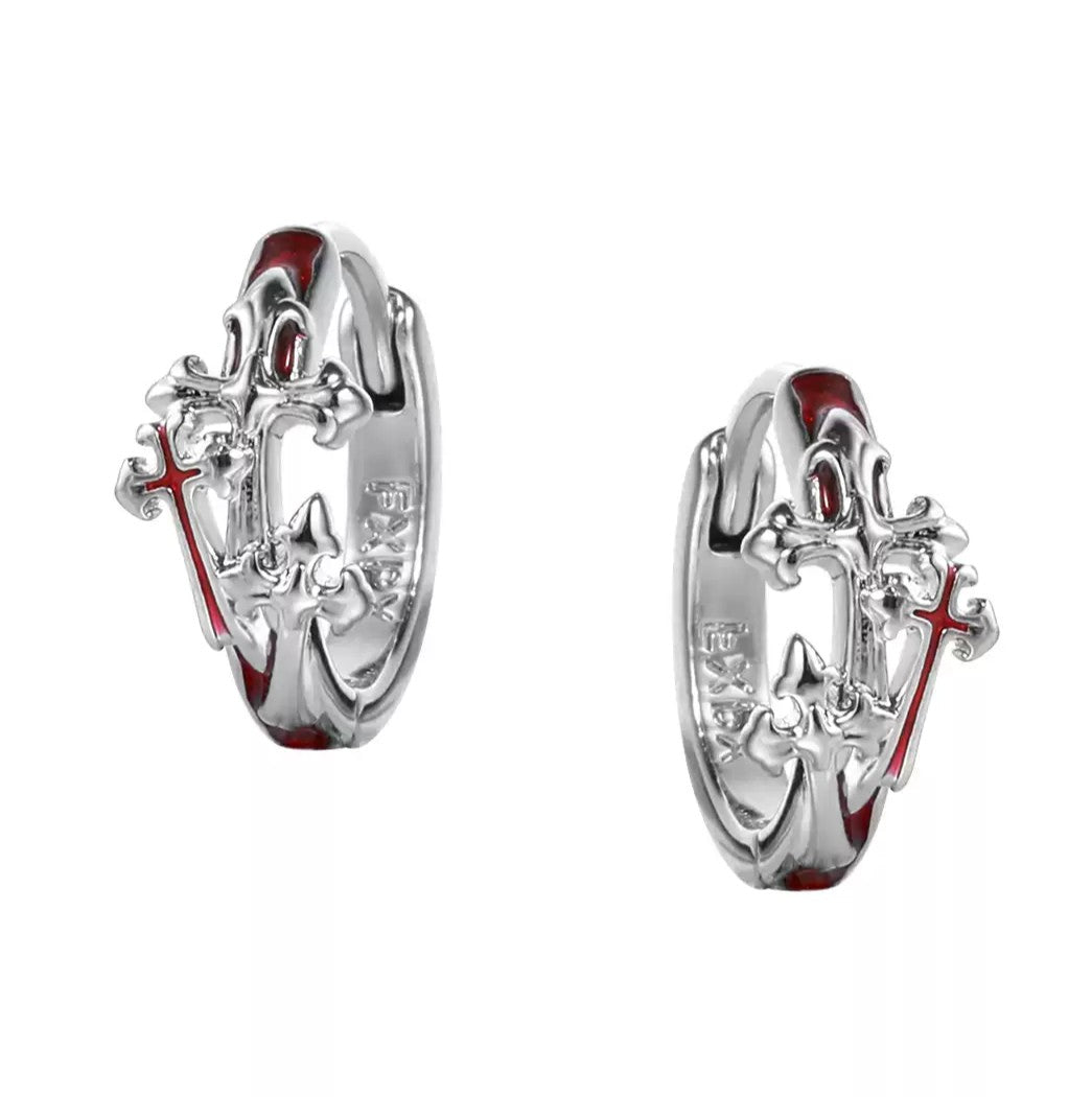 Pink Cross Earrings Collection