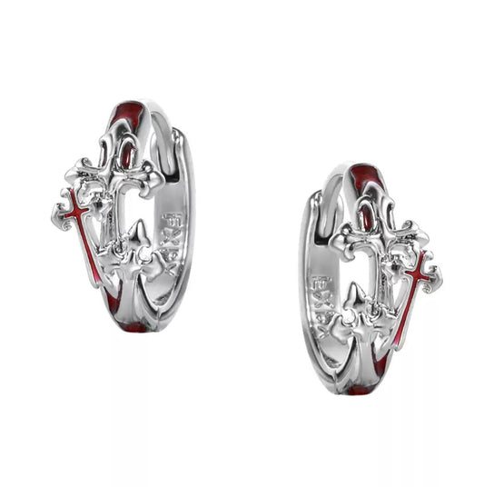 Pink Cross Earrings Collection
