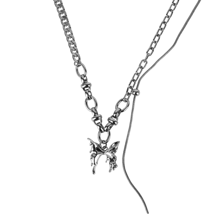 [OOMEOO] Liquid Butterfly Necklace pg1088