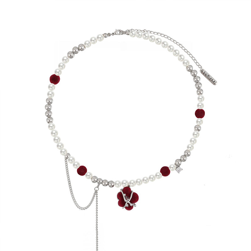 [SUMIYAKI] Flocking Red Queen Necklace pg770