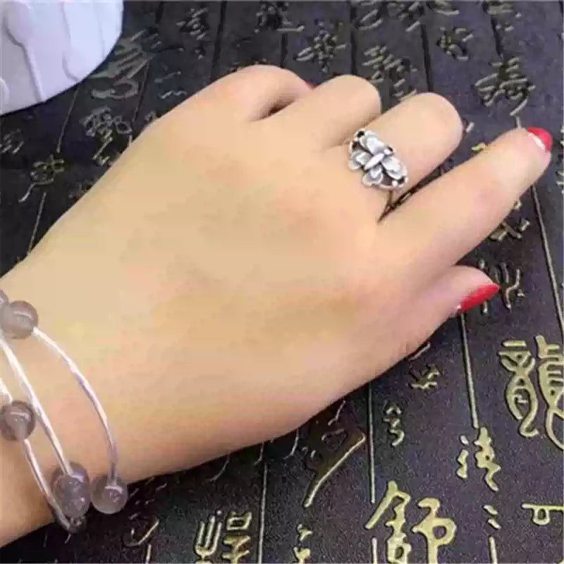 S925 Adjustable Butterfly Ring