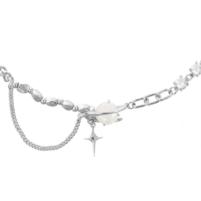 [SUMIYAKI] Starry Eyes Circle Necklace pg1773