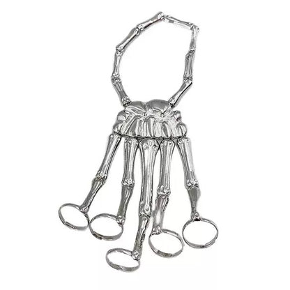 Articulated Skeleton Bracelet Glove Set