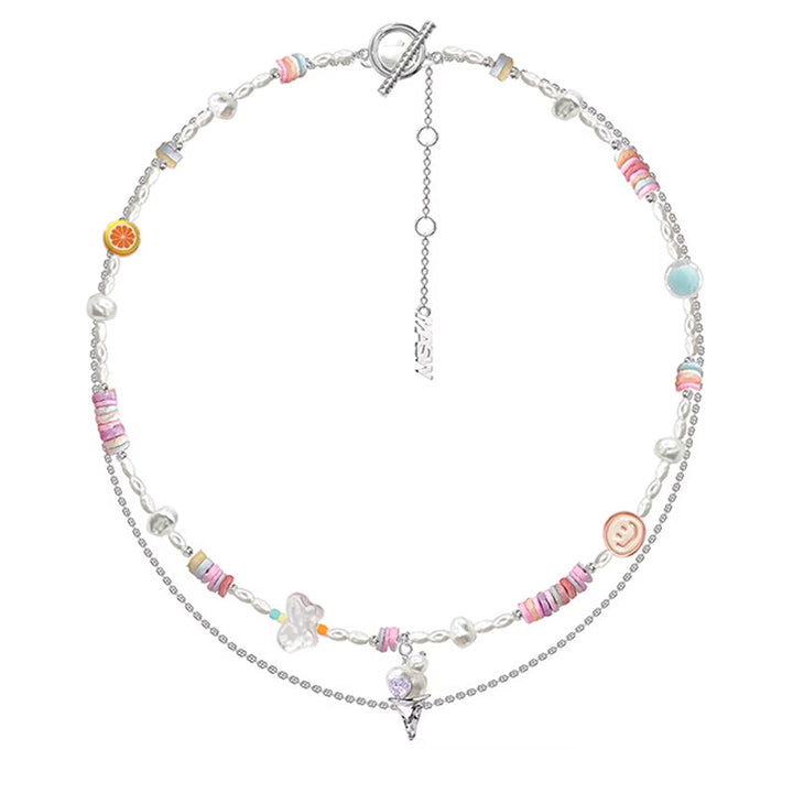 【MASW】Fairy Tale Sweet Candy Dopamine Necklace pg738