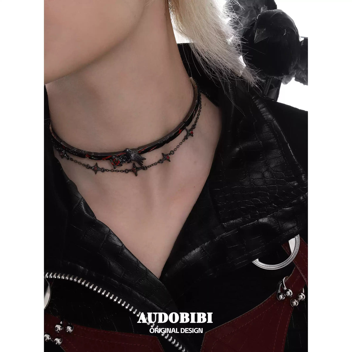 Niche Raven Choker Necklace