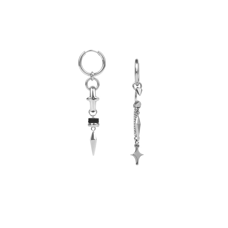 【BLACKHEAD】Intrusion Of Eden Asymmetric Long Earrings pg1023