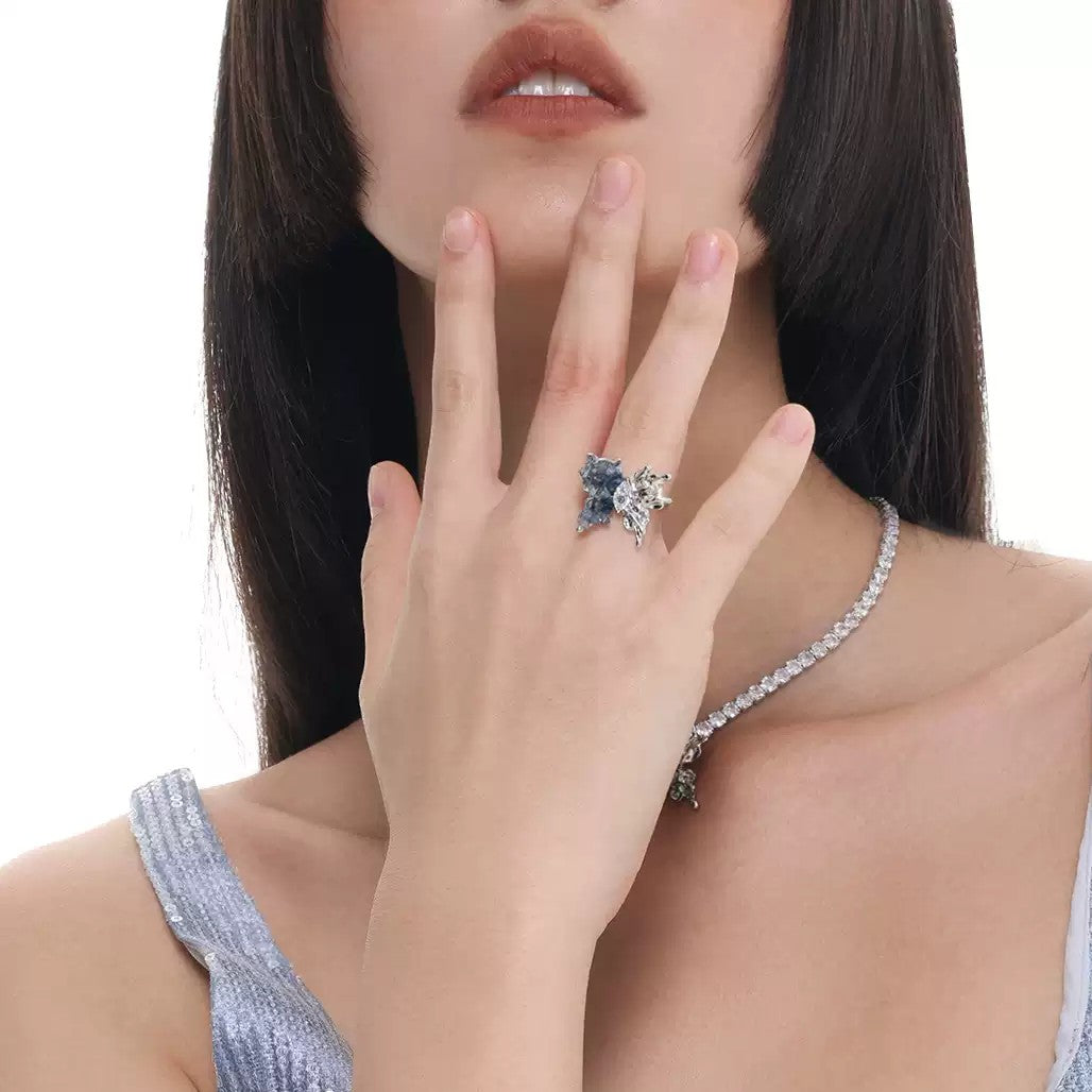 Gradient Butterfly Ring Jewelry