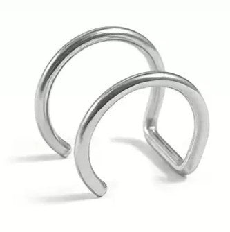 No-Piercing C-Shaped Lip Clips