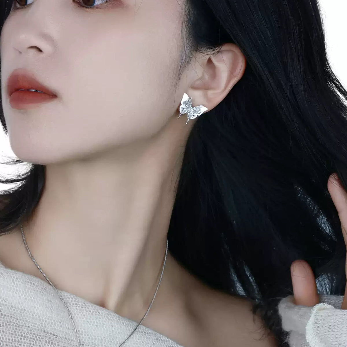 Natural Shell Butterfly Earrings