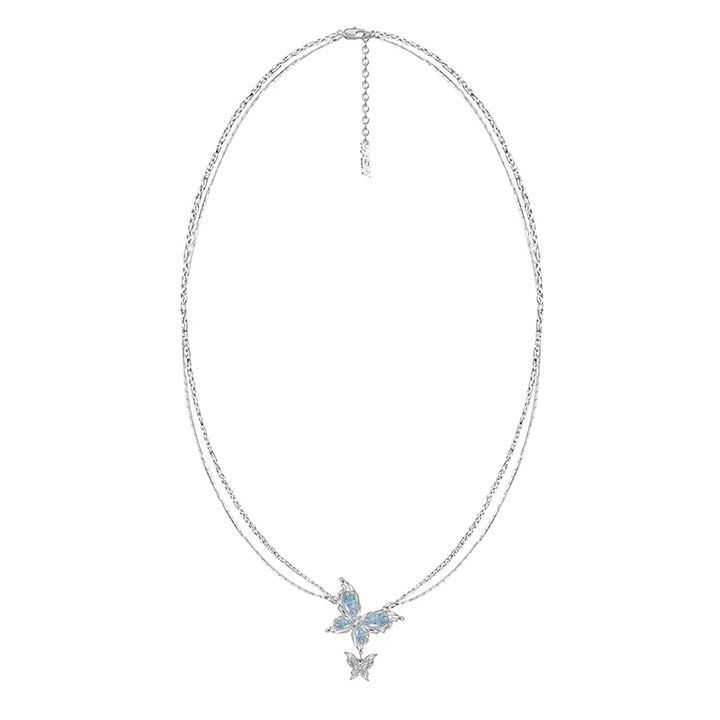 【MASW】Butterfly Dance Ice Blue Necklace pg281