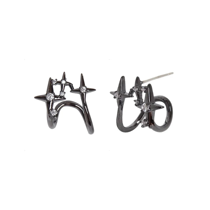 【Esak∞chi】Black Star Earrings pg200