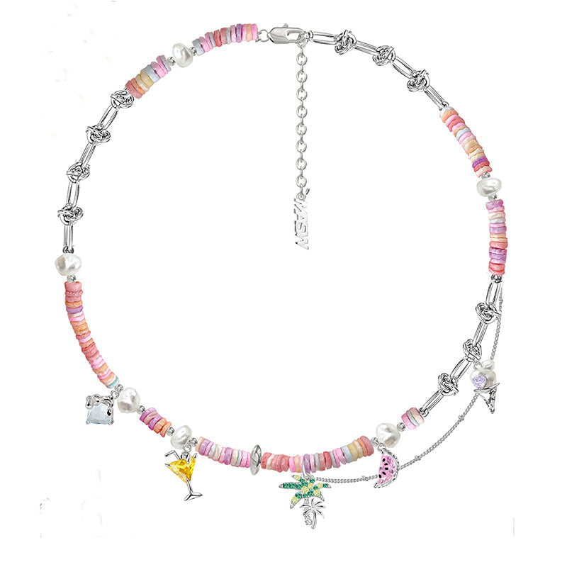 【MASW】Fairy Tale Sweet Candy Dopamine Necklace pg738