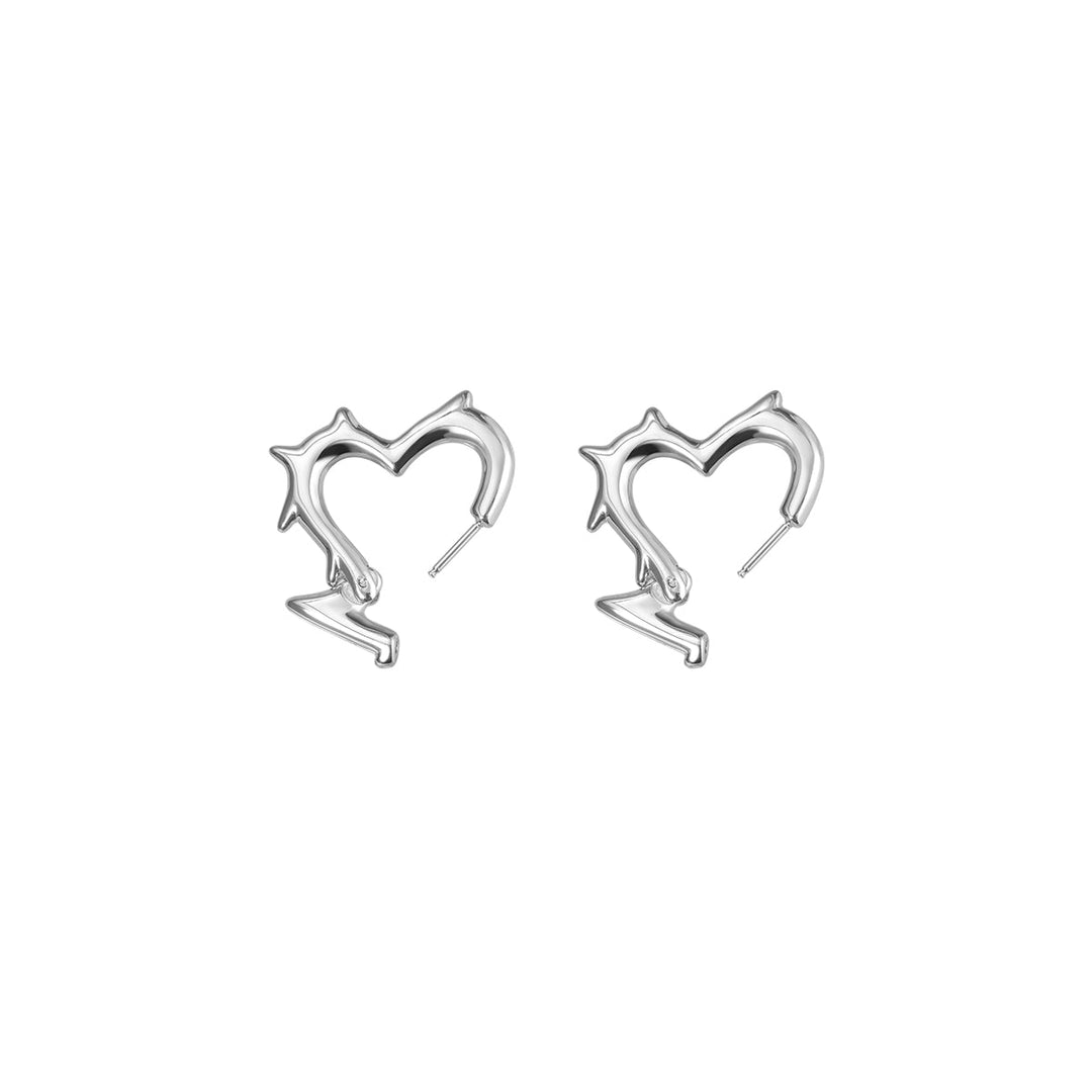 【BLACKHEAD】Lover Spike Heart Earrings pg1128