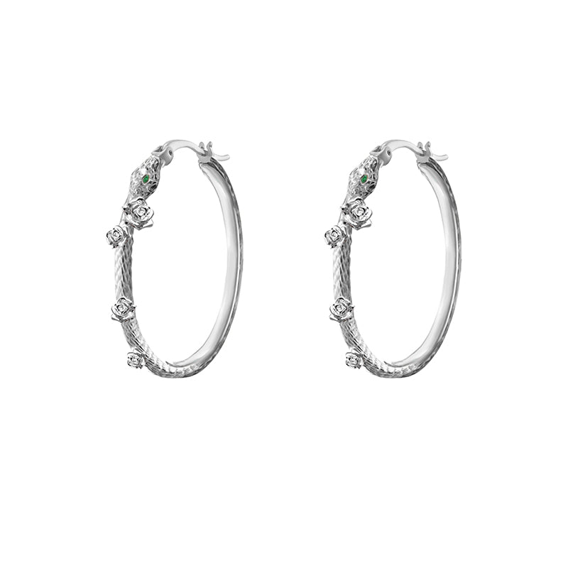 Snake Dance Rose Earrings 03