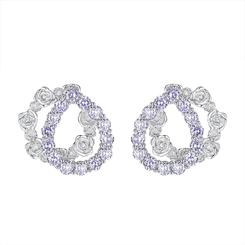 [Hard Candy] Secret Garden Rose Garland Earrings02 pg1583