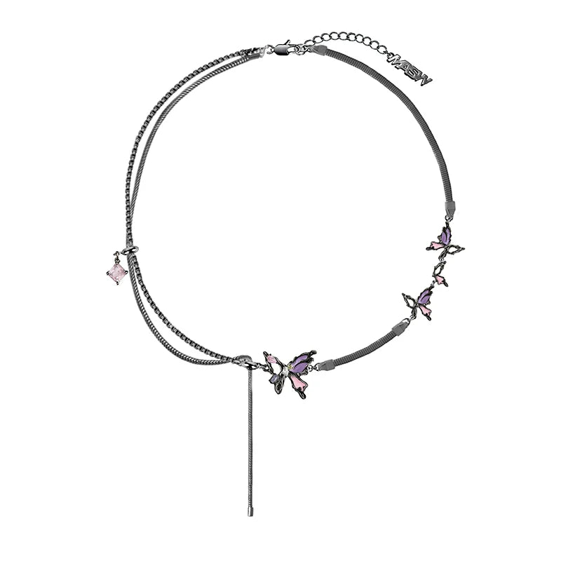 [MASW] Basic Butterfly Earrings & Necklace pg117