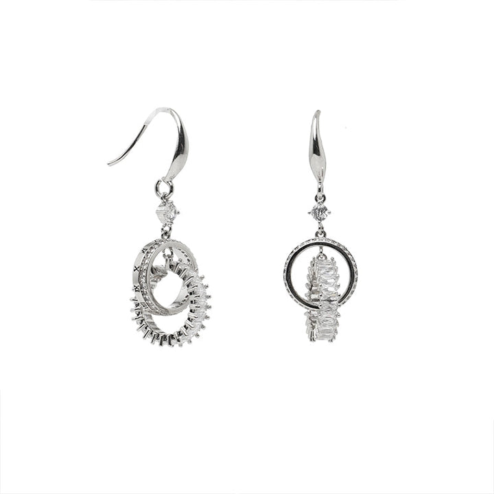 【SUMIYAKI】Gear Long Circle Earrings pg874