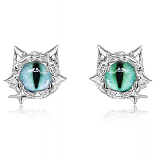Oversized Devil's Eye Stud Earrings