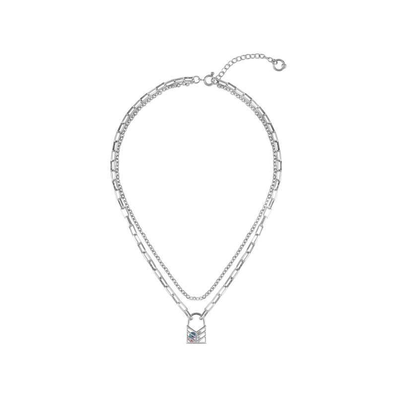 [BLACKHEAD]Interlock Chain Reaction Layer Necklace 02 pg1019