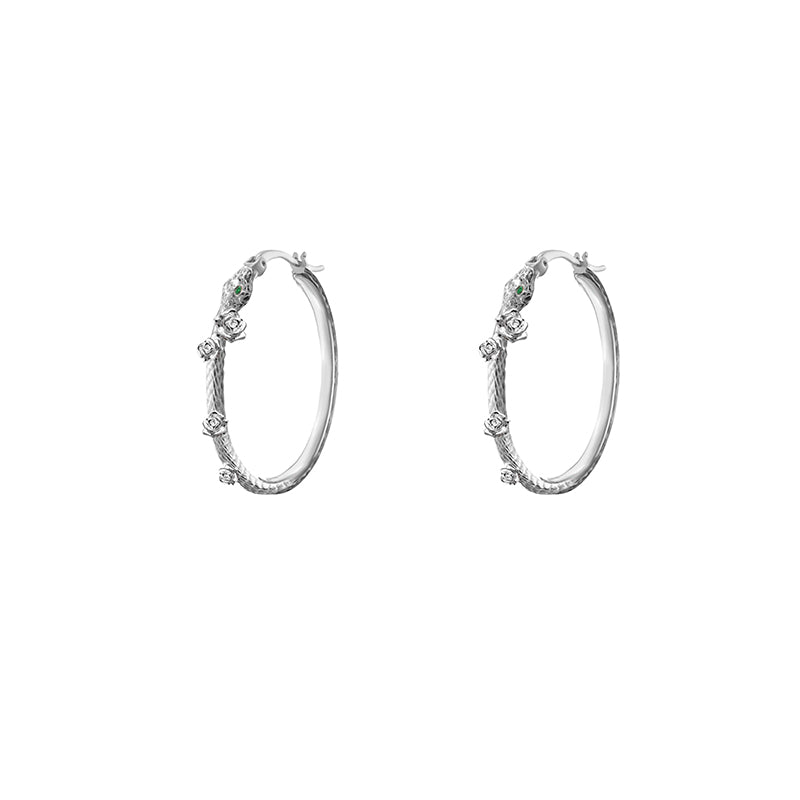 Snake Dance Rose Earrings 03