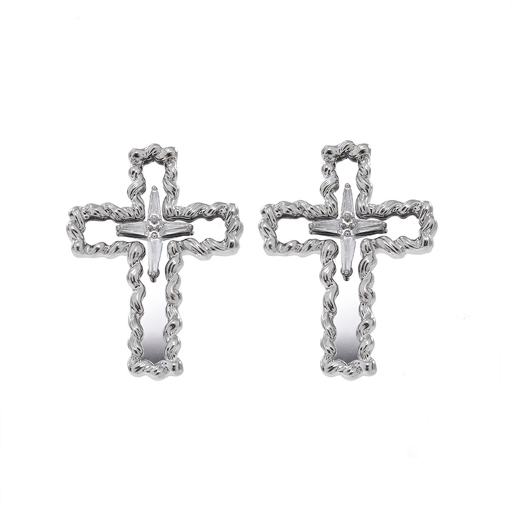 【SUMIYAKI】Baldwin IV Pride Cross Earrings pg95