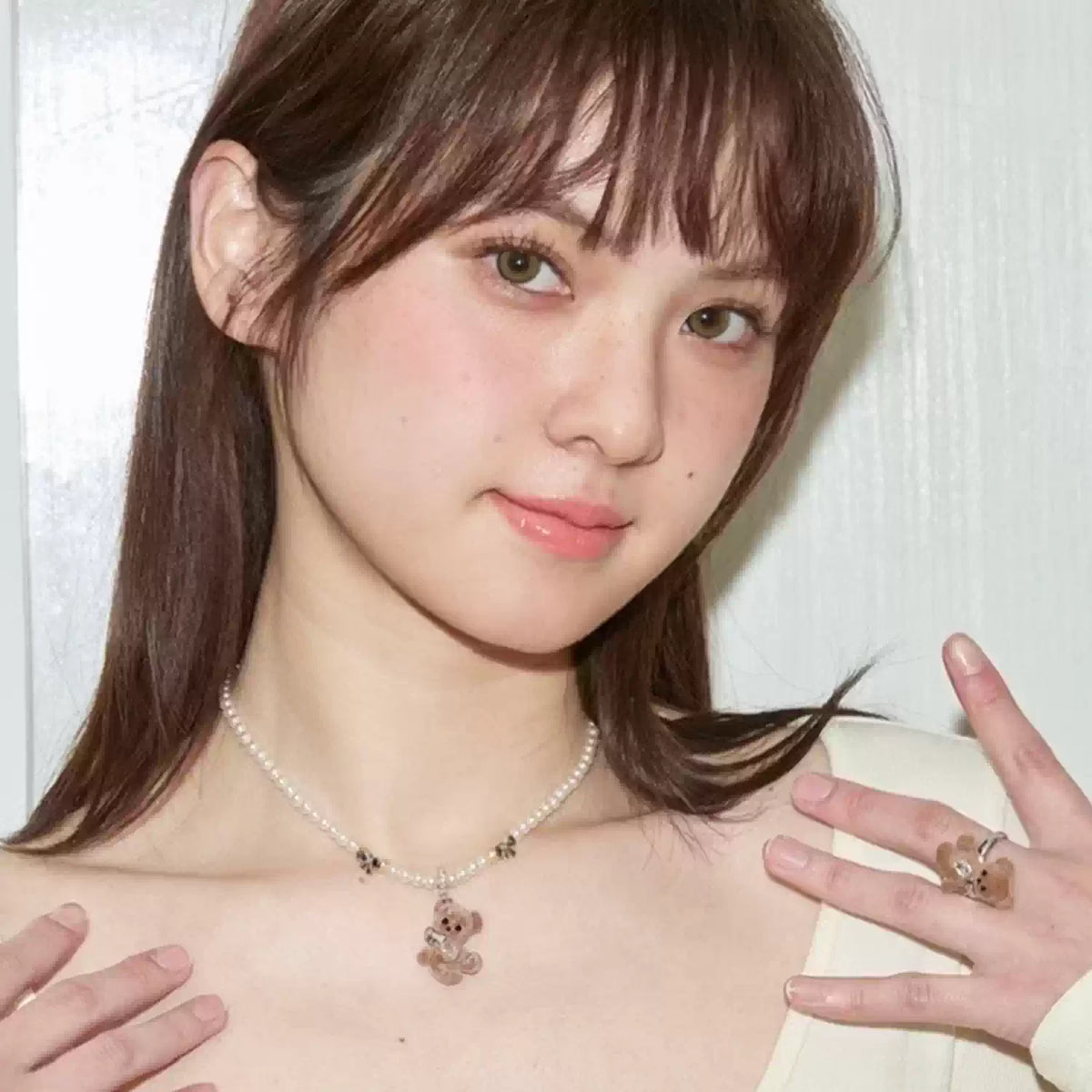 Fleece-Lined Teddy Bear Necklace
