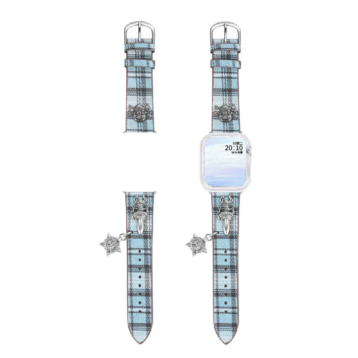 【OCTO VITA】Dancing Party Blue Star Sword Apple Watch Strap pg505