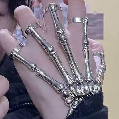 Articulated Skeleton Bracelet Glove Set