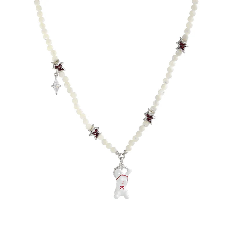 【Esak∞chi】Rabbit With Red Turban Necklace pg1434