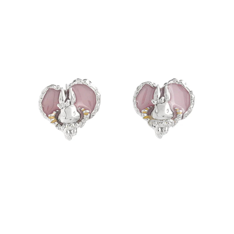 【Esak∞chi】Rabbit Pink Love Earrings pg1432