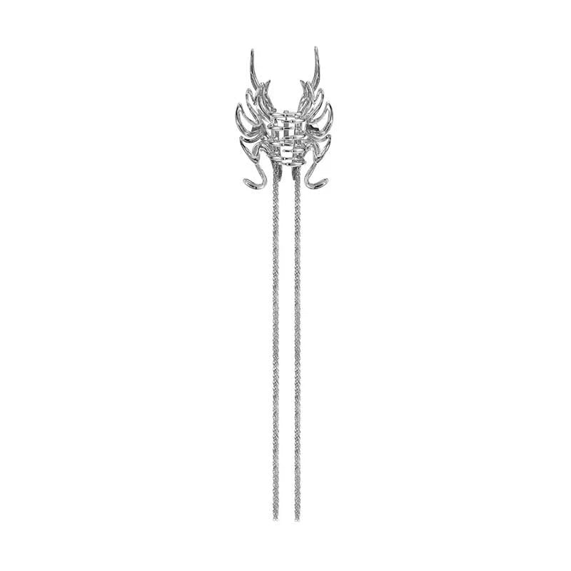 [BLACKHEAD] Dragon Tattoo Tassel Hair Clip pg623