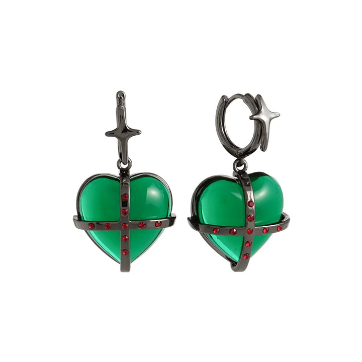 【Esak∞chi】Taboo Love Heart Earrings pg1821