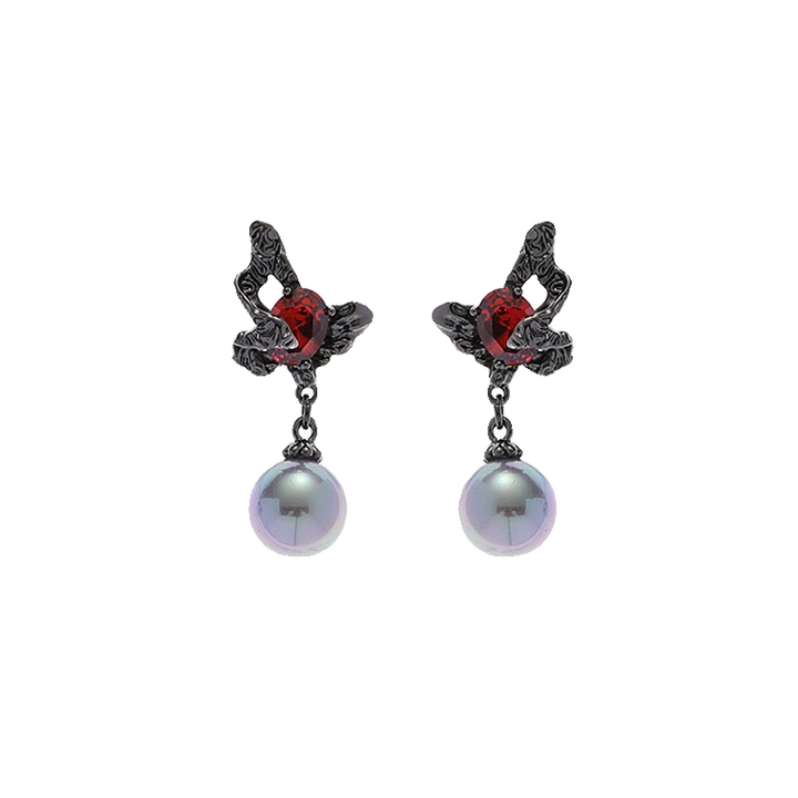 【Insomnia Artist】Butterfly Roost Pearl Earrings pg338