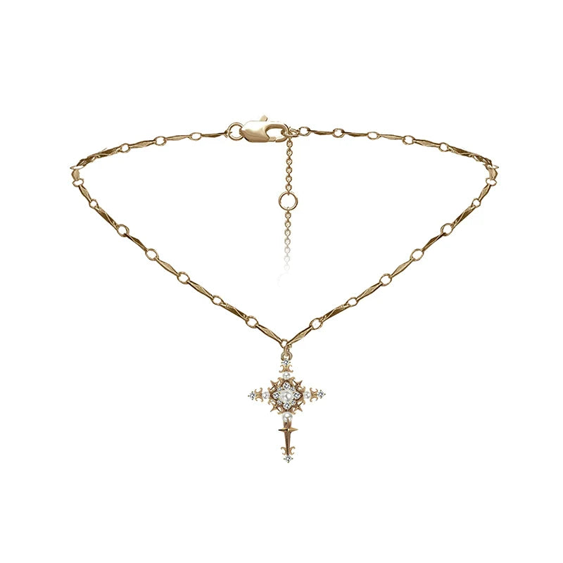 [MASW] Nostalgia Star Cross Choker and Necklace pg1305
