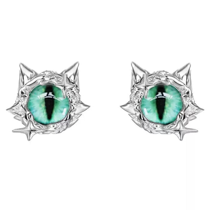 Oversized Devil's Eye Stud Earrings