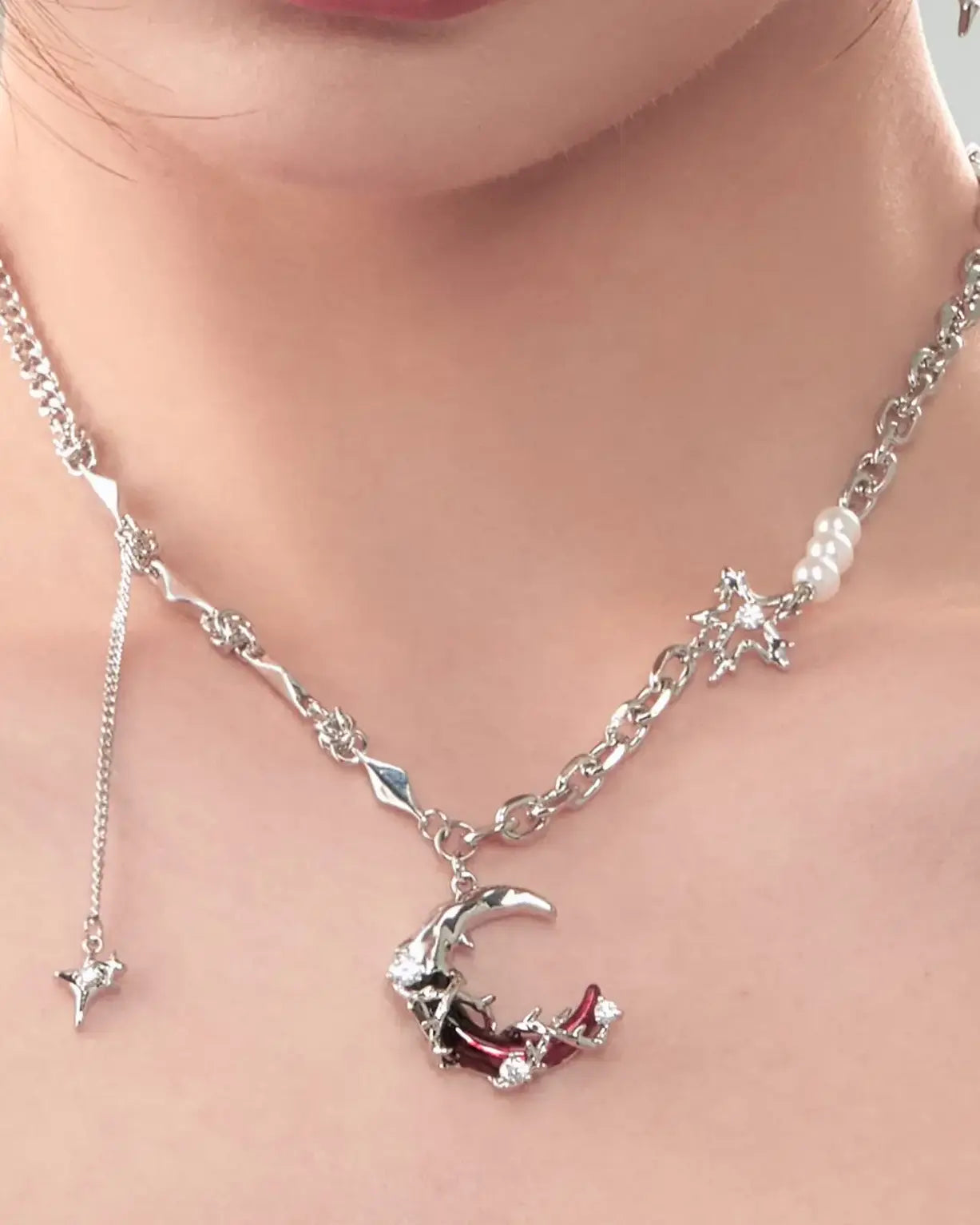 Chic Stone-Set Necklace