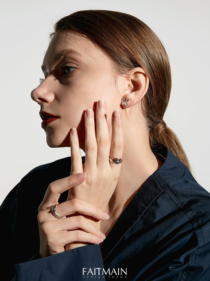 Rabbit Diamond Earrings