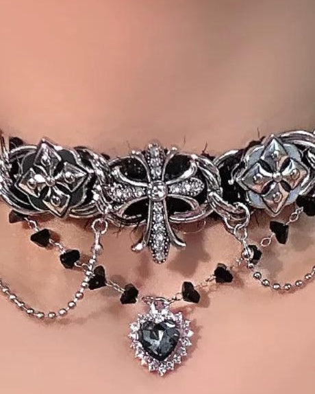 Gothic Punk Cross Necklace