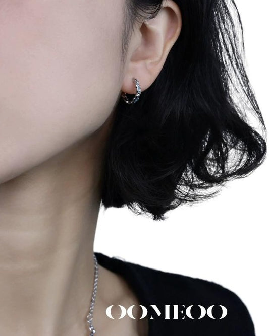 Nautical Wave Silver Earrings