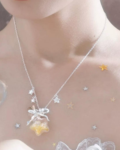 Starlit Wish Bottle Necklace