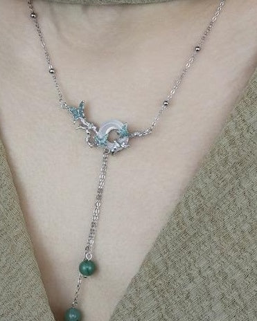 Butterfly Chalcedony Necklace