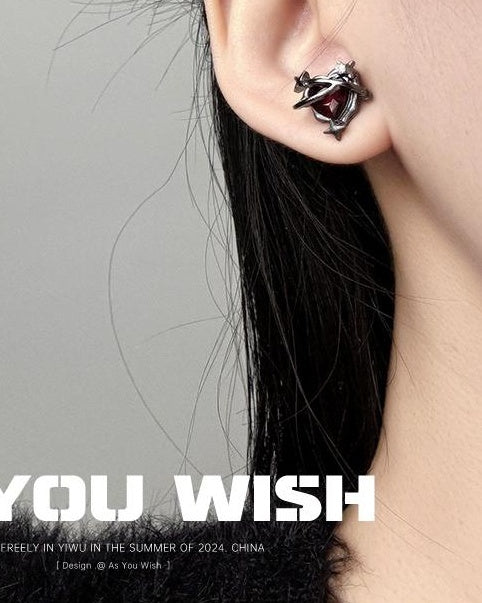 Retro Dark Planet Earrings