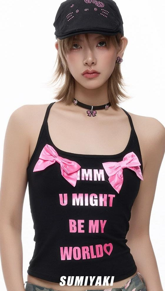 Pixel Leather Bow Choker